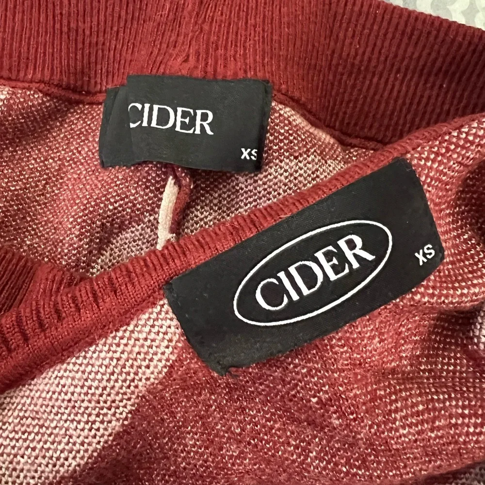 Cider Rust/White Matching Set Retro Pattern Knit Lounge set Size xtra small - Picture 6 of 6